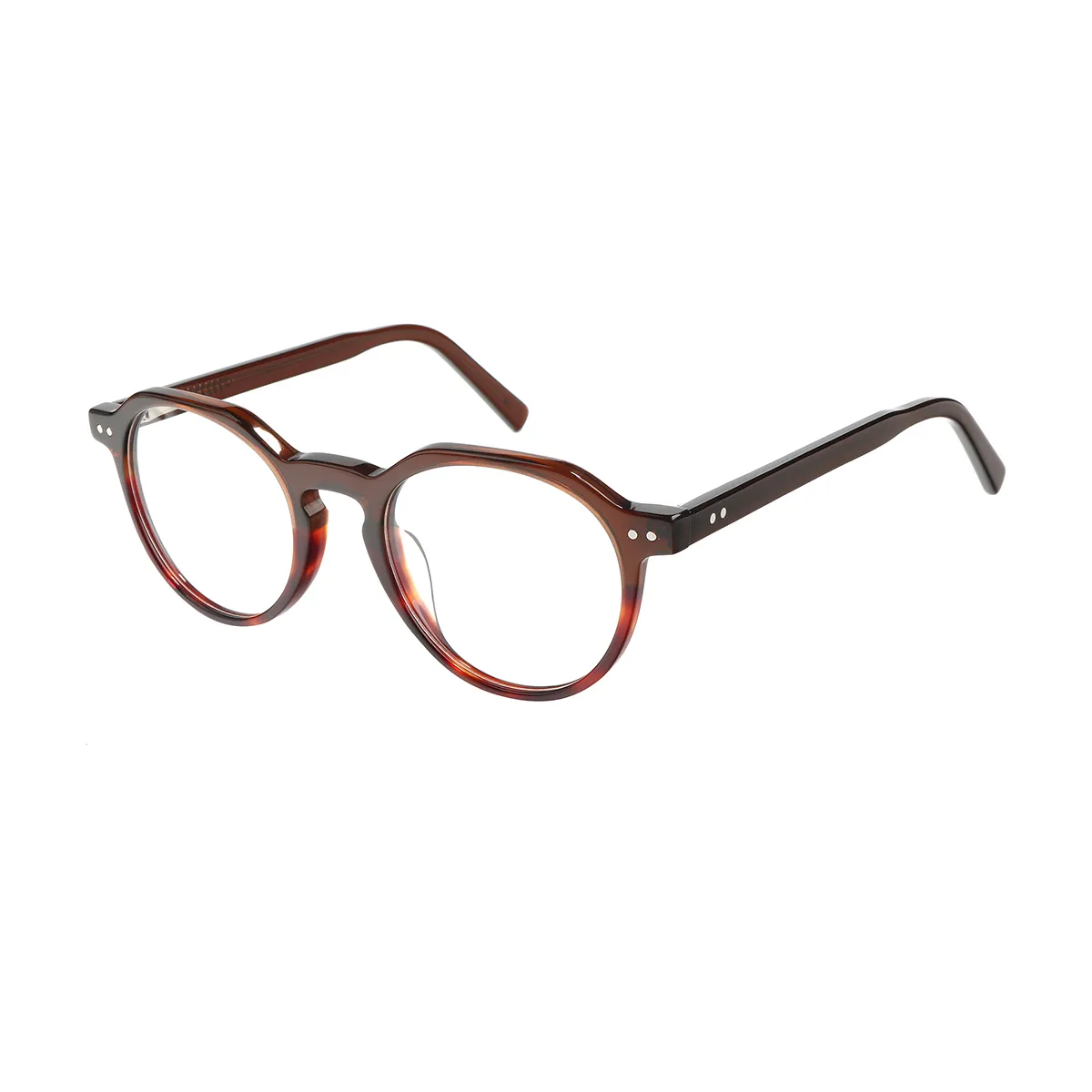 Tillman - Round Brown Glasses for Men & Women